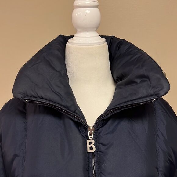 Bogner vintage navy goose down coat.  Size 8 - Picture 8 of 10